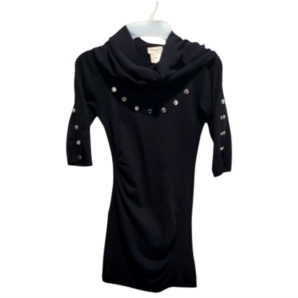 Karen Millen Sweater 83% wool blend black Dress XS